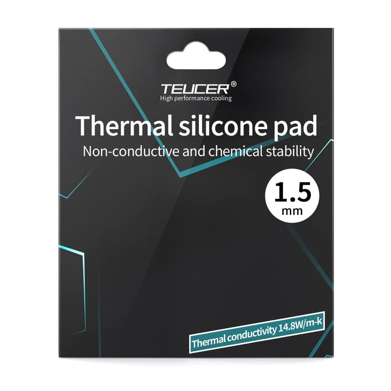 WithFlying Thermal Pad 14.8 W/mK, 120x120x1.5mm, Non Conductive, High Temp Resistance, Silicone, For Laptop, GPU, CPU, LED Cooler - Image 1
